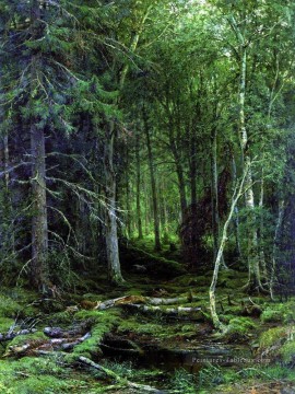 Ivan Ivanovich Shishkin œuvres - backwoods 1872 paysage classique Ivan Ivanovitch